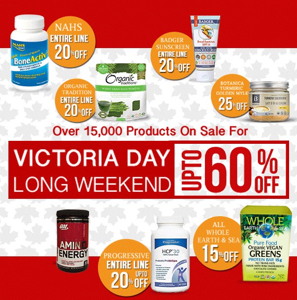 healthyplanetca's tweet photo. Victoria Day Long Weekend Sale Extended!
Just a few hours left to save!
Over 15,000 products on sale!
Up to 60% off!
For a #HealthyYou!
#HealthyPlanet #LiveLifeHealthy
#HealthySpecials #HealthyDeals #HealthyPromotion #HealthySavings #HealthyLife #HealthyLiving #GoodHealth https://t.co/4nxw2RVd0w