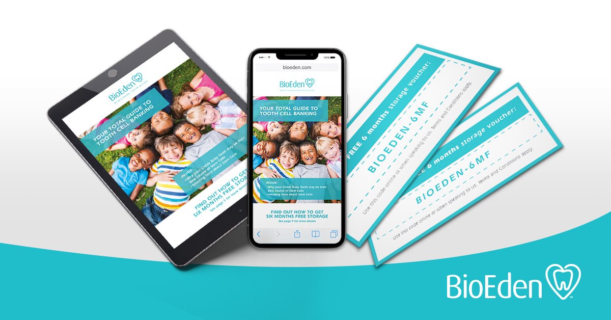 BioEdenUS's tweet image. Have you got your free Parents Guide to Tooth #stemcell Banking yet? And don't miss the exclusive promo code inside for free storage too!
 ⬇️ Get it now ⬇️
 hubs.ly/H0cdgT80