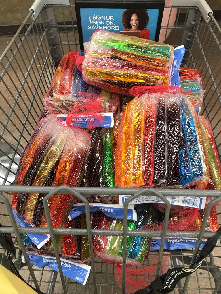 SCHLCEO13's tweet photo. Cool treats for after Field Day tomorrow! https://t.co/kIfEqfwXXk