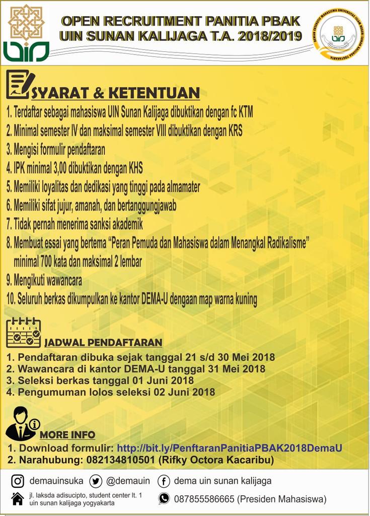 DEMA UIN SUNAN KALIJAGA YOGYAKARTA tweet media
