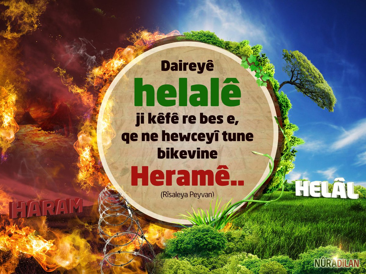 juramentadox's tweet photo. 🌺Daireyê helalê ji kêfê re bes e, qe ne hewceyî tune bikevine heramê.
🏔️Bediüzzaman Said-i Kürdi
#Allah #Ellah #Xweda #Bediüzzaman #Said-i #Kürdi #haram #helal #ramazan #ramadan #Kurdish #Kurds #seçim https://t.co/GtaSbiTCIz