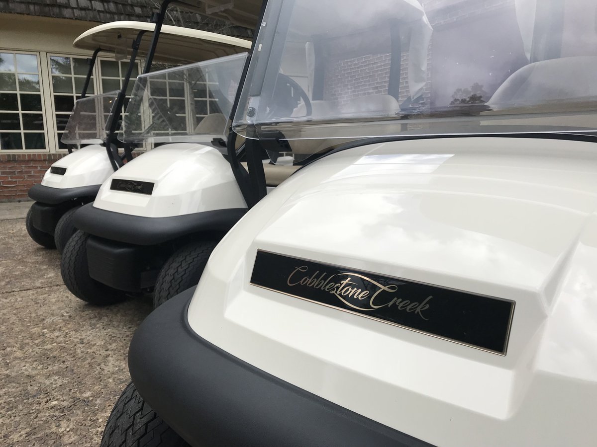 CobblestoneNJ's tweet photo. EXCITING! A special delivery #newcarsmell #cobblestonecreekcountryclubNJ #clubcar https://t.co/miudDNbU6d