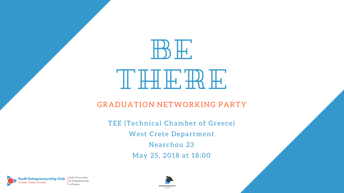 SIECrete's tweet photo. Graduation Networking Party | 2018

Μετά από 8 όμορφους μήνες, το επιχειρηματικό ταξίδι του #SIECrete σιγά σιγά ολοκληρώνεται! Σας περιμένουμε όλους στο Graduation Networking Party την Παρασκευή 25 Μαΐου στις 18:00! Περισσότερα εδώ: https://t.co/3Boq4ZIdQr https://t.co/9KViDquh57