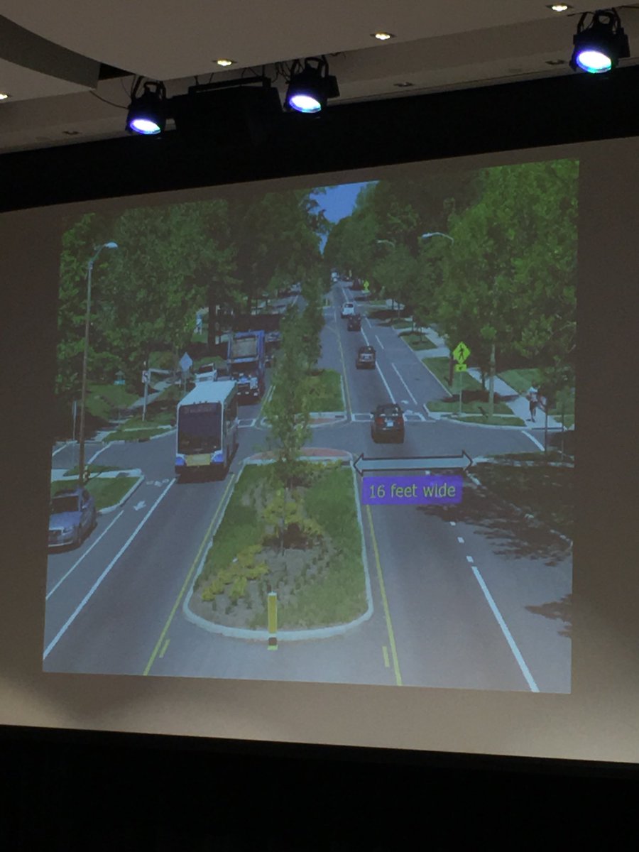 ATSummit's tweet photo. The #AtlanticATSummit Complete Streets session is kicking off with Tom Sorrentino from Charlotte, North Carolina. Amazing transformation on the way for their city center, thanks to their Complete Streets program. https://t.co/DGbPRsKbnh