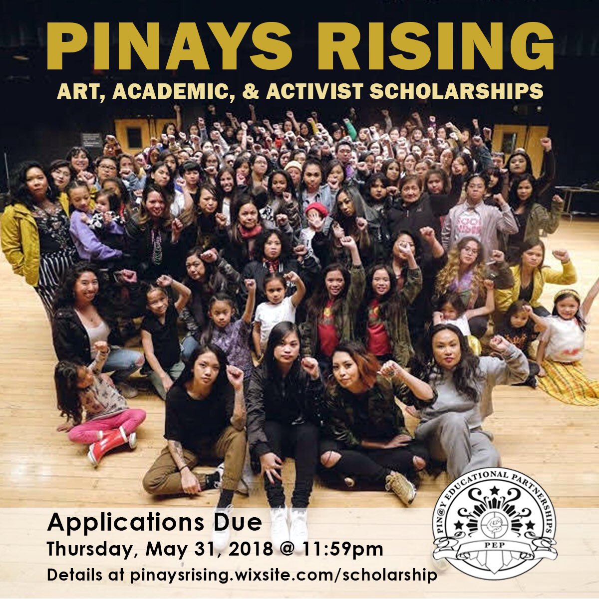 PINAY GRADS! <a href="/pinayism/">Allyson Tintiangco</a> &amp; I are excited to announce the #PinaysRisingScholarship! Open to all self-identifying Pinays that are graduating high school or college in 2018 and pursuing higher education. $250 each awarded to 4 students. Visit pinaysrising.wix.com/scholarship to apply! ✊🏽🎓
