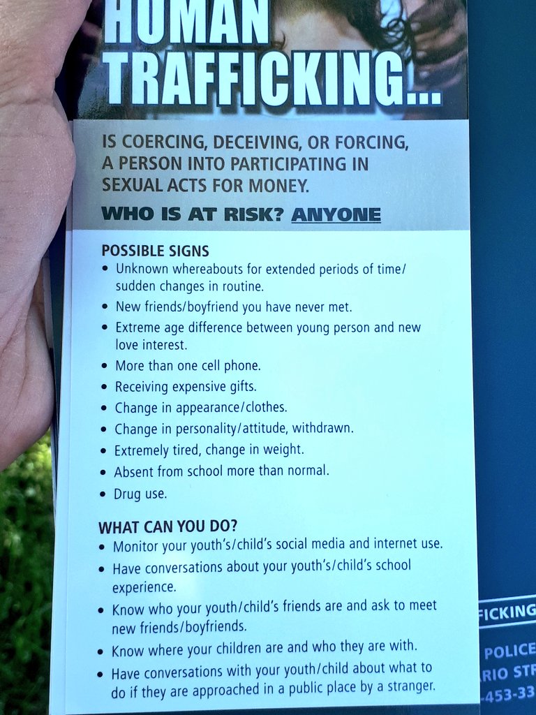 SafeCityMiss's tweet photo. Just wrapped up a very informative day of training in Human Trafficking Awareness. Thanks Cst. Joy Brown and Glenda Brown, Chief CYW with @DPCDSBSchools for spearheading such an important initiative. #doyouknowthesigns https://t.co/Wg2He0CTUr