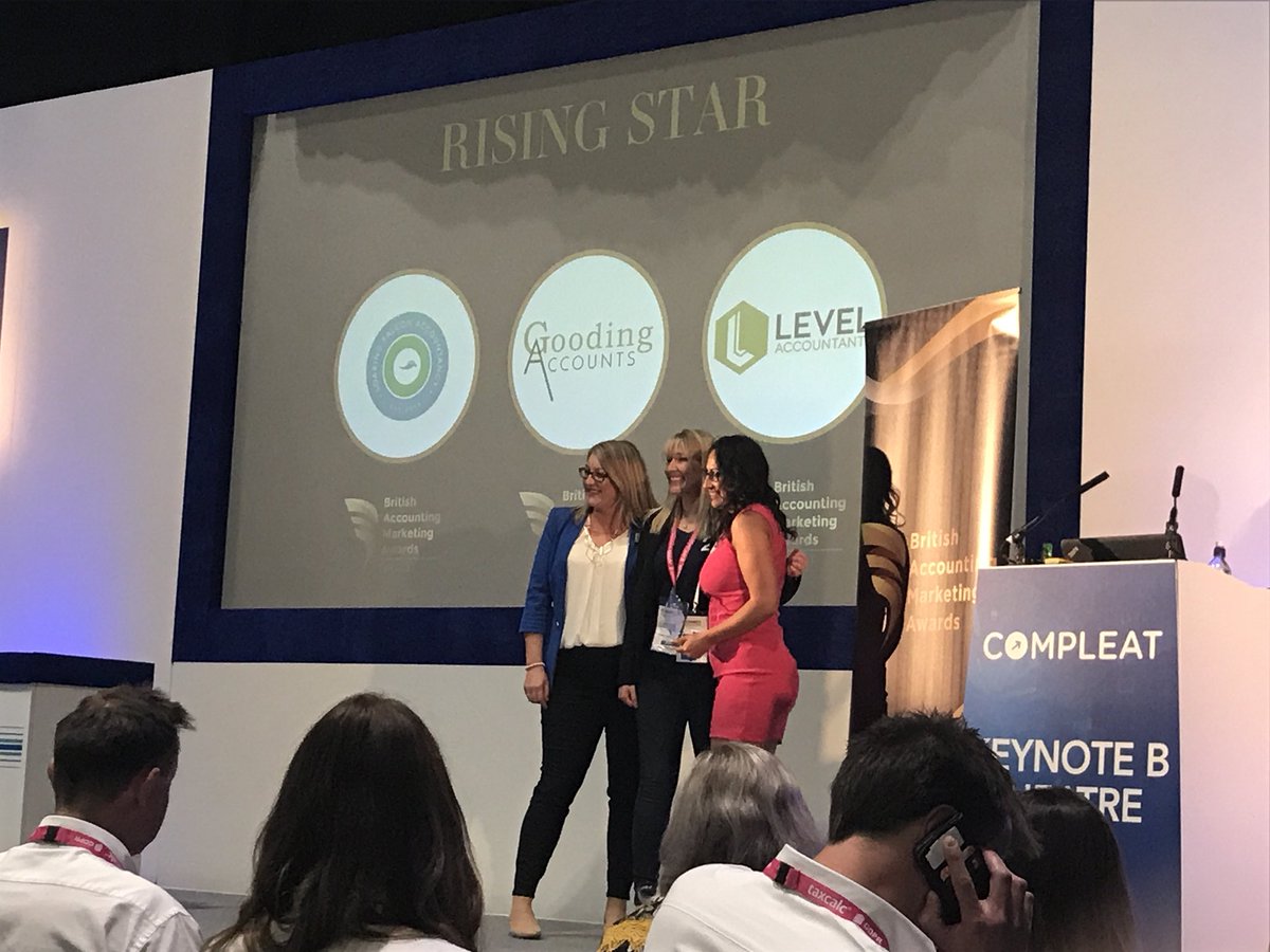 Woooo! <a href="/alexmfalcon/">Alex Falcon FCCA🦅</a> <a href="/SFAccy/">Soaring Falcon Accy</a> just won The British Accounting Marketing Awards’ Rising Star award!!!