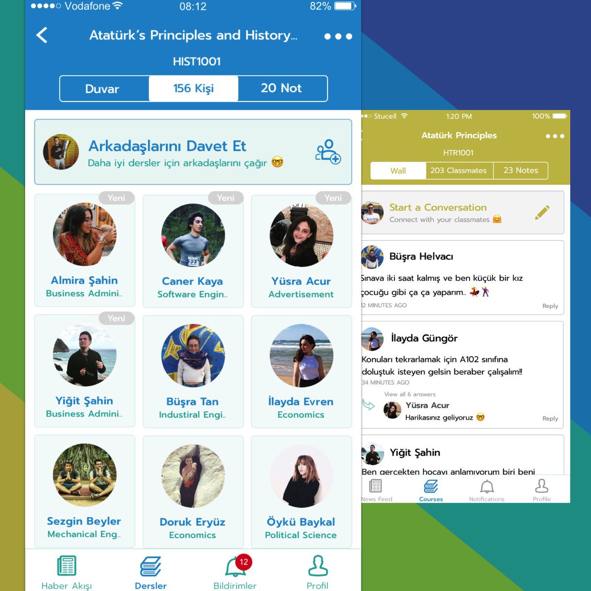 Seninle aynı dersi alan insanlarla tanışsan onlarla birlikte ders çalışsan şu final zamanı ne güzel olur değil mi? O zaman hemen  linke tıklayıp➡️ stubridge.com/install Stubridge'i indir sen de arkadaşlarınla finallere bomba gibi gir 😜📚📓📒
#stubridge #finaller