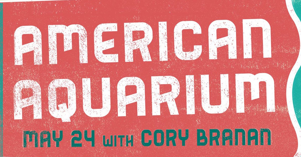 CainsBallroom's tweet photo. .@USAquarium kicks off the THINGS CHANGE Tour tomorrow night with @CoryBranan!  Share this tweet for a chance to win a pair of tickets... https://t.co/PiVv8S8dFe https://t.co/gMK2i6Y0RE