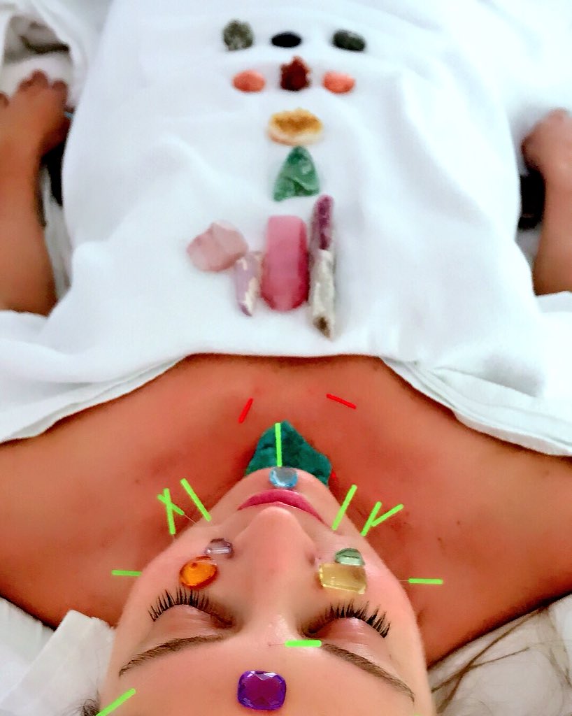 #WellnessWednesday have you tried a gemstone facial with acupuncture?!