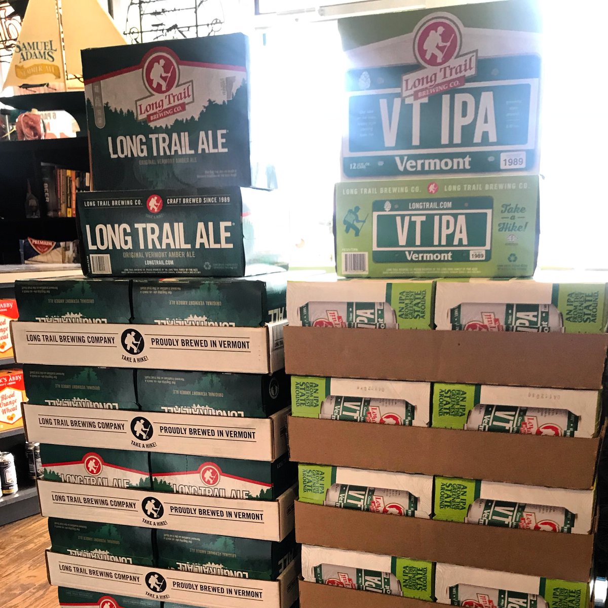 Holiday Weeeeekend is almost here and <a href="/HarrysWine/">Harry's Wine Shop</a> and @LongTrailBeer just arrived!!