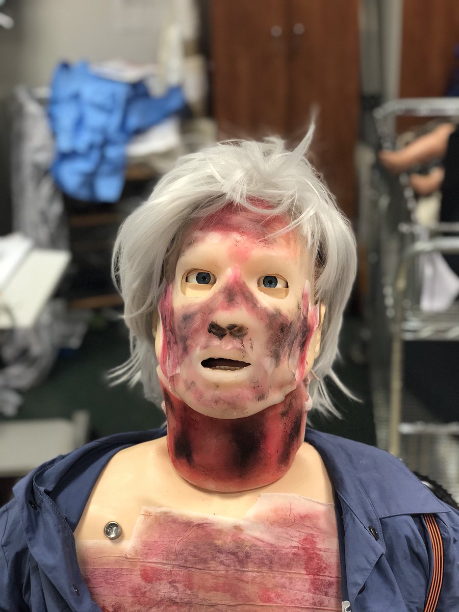 4 years of undergrad, 4 of med school, 3 of residency, and it still all comes down to arts &amp; crafts. #residency #EmergencyMedicine #sim #portraitmode #model