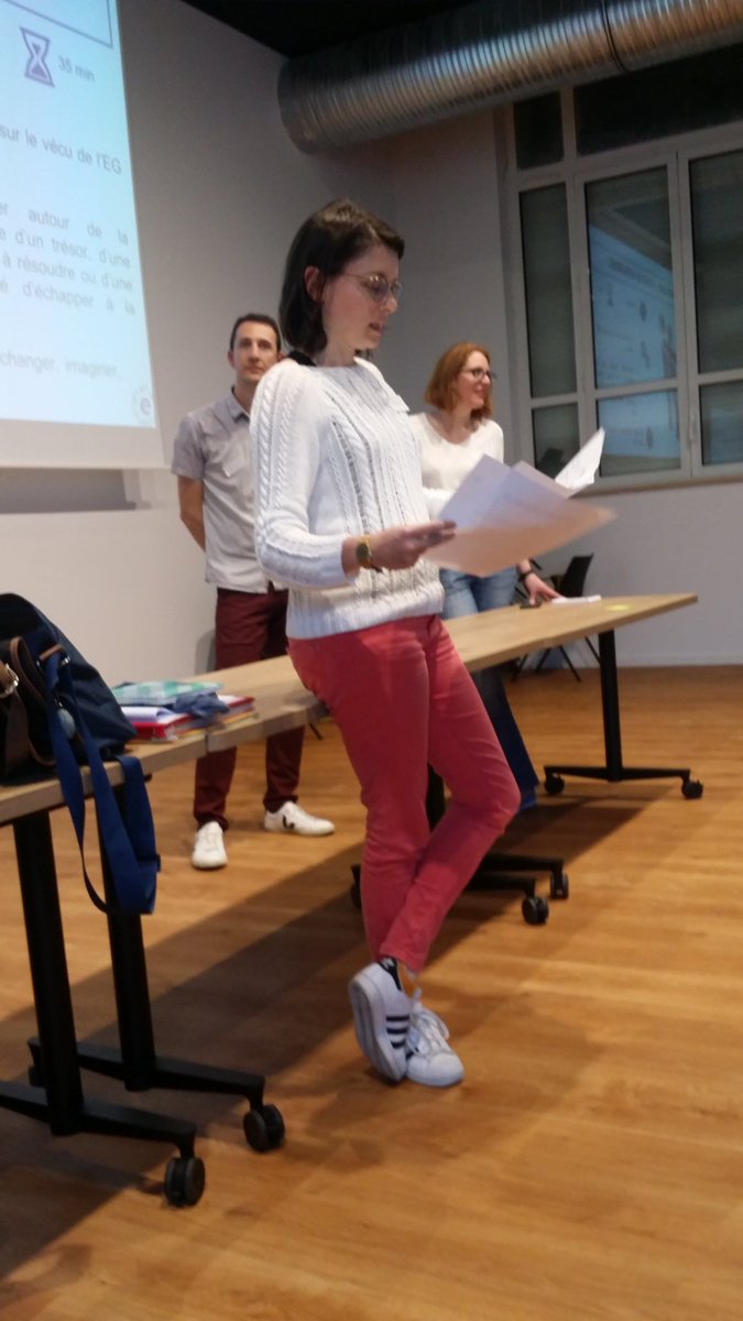 BFaligand's tweet photo. Atelier #eduvoices au #leHQ #Tours on partage nos créations #EscapeGames https://t.co/M8dM8FQ0NA