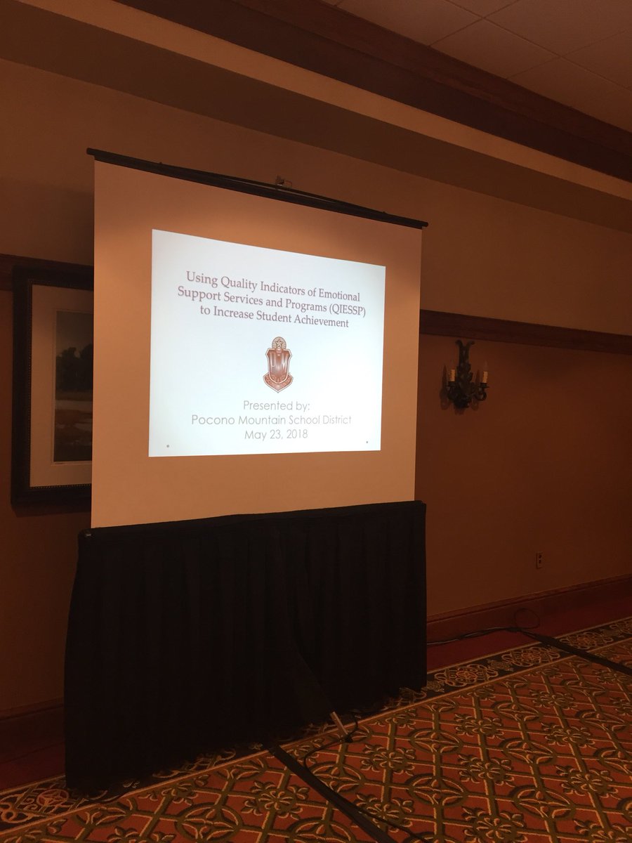 IU20TESsuper's tweet photo. Had the pleasure of presenting with the Pocono Mountain SD at the Pennsylvania Positive Behavior Forum in Hershey on the Quality Indicators of Emotional Support. I’m thrilled to see this population of students being recognized at such a large conference. https://t.co/o05d4HuirC
