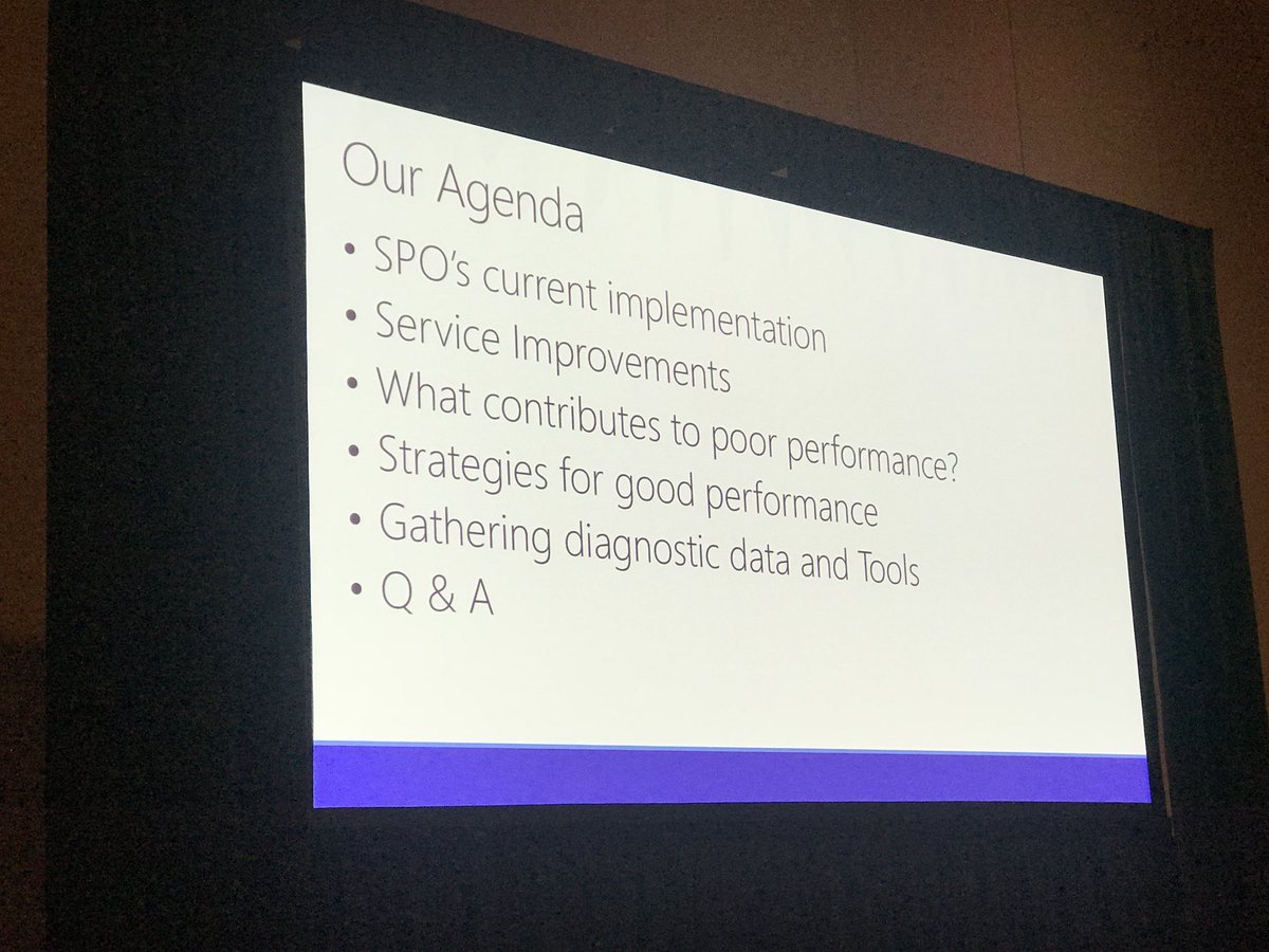 russ_more's tweet photo. @spmcdonough and Scott Stewart starting to talk about one of my favorite topics, making your SPO implementation perform #SPC18 https://t.co/IqLYt1HnpX