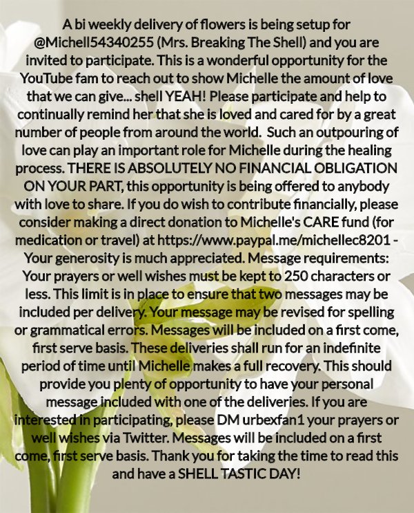 urbexfan1's tweet photo. Please read. If you wish to be a part of this but aren't sure what to say, your name can still be included. Just reach out via DM with your name (or your name and message). Thank you! @Sherry_Smith_ @Michell54340255 @timc5498 @OnlyClaireJones @GlenFearce1 @JamesTheFAM https://t.co/Vb08yapUfv