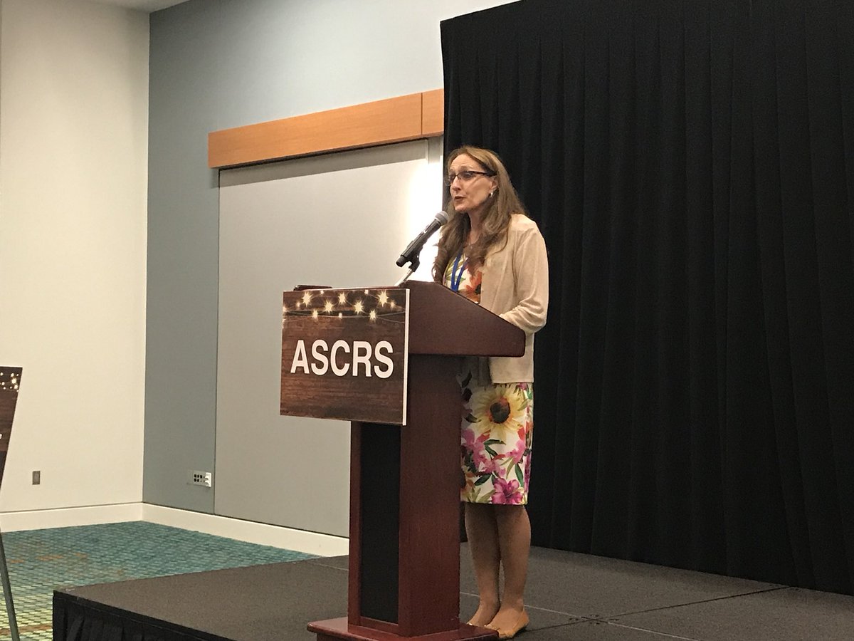 <a href="/slsteinmd1/">Sharon L. Stein</a> <a href="/ClevelandClinic/">Cleveland Clinic</a> No longer almost. Congratulations @fascrs_updates President-Elect Tracy Hull! #ASCRS18 #ILookLikeASurgeon