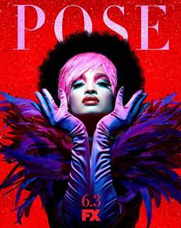 DorianAwards's tweet photo. Strike a POSE-ter! These glorious images push Ryan Murphy's drama of trans pals living and loving in '80s NYC (@PoseOnFX debuts Sun. June 3). Trailer: https://t.co/moDTFkkeQK BTW, don't miss @MarshaMovie! https://t.co/rpRHEss5SN