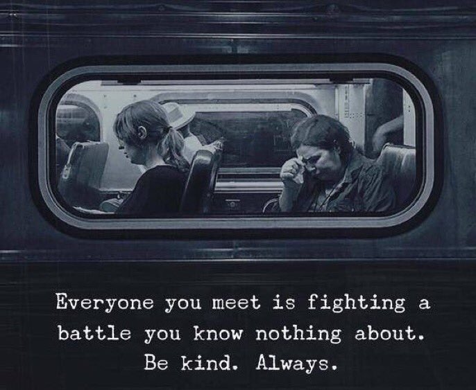 Gd1077's tweet image. كل شخص تقابله يخوض معركة في الحياة أنت لا تعرف عنها شيئاً ،فرفقاً به -د.ن.س