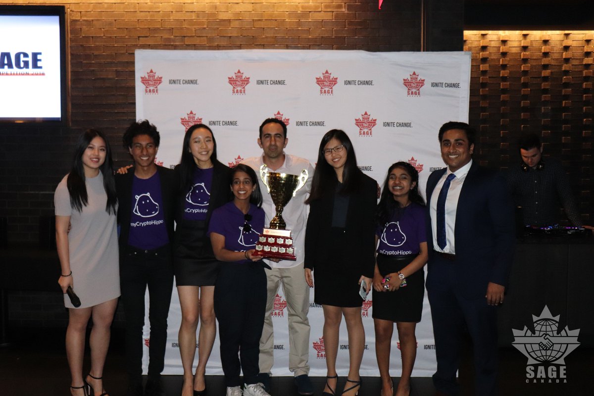 SAGECanada's tweet photo. We are proud to present our SRB category winner @myCryptoHippo and SEB category winner @riyakarumanchi from SmartCane! Congratulations to both well-deserved teams! They will move onto the SAGE World Cup later this summer in South Africa representing Canada. 🎉 https://t.co/ZmaqcTWRv1