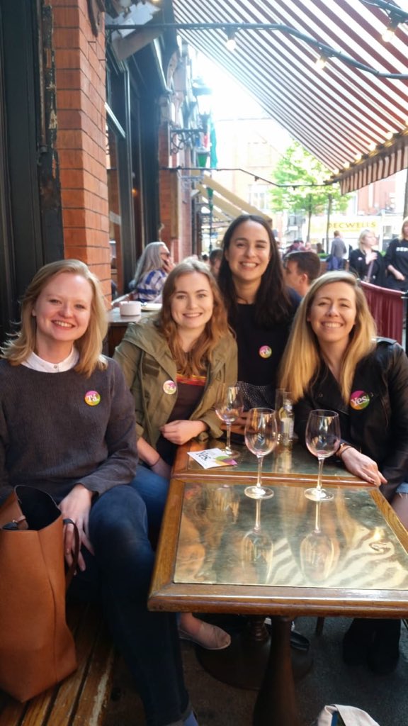 Delighted to be home reunited with all my favourite ladies and supporting the women of Ireland 🇮🇪 #HomeToVote #Together4Yes #RepealThe8th #VoteYes