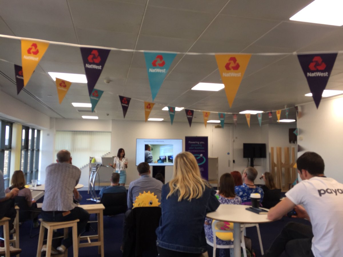 The wonderful <a href="/ChuiSquared/">Chui Chui Tan</a> running her #CustomerDiscovery workshop in the <a href="/NatWestBusiness/">NatWest Business</a> Hub in #Bristol