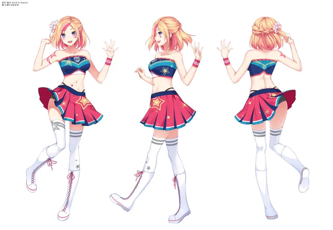 K'WA!チアガール衣裝デザイン #オリジナル #女の子 #原創 #バーチャルYouTuber #台湾 #チアガール  