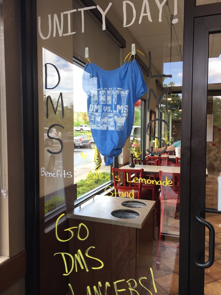 DASD_DMS's tweet photo. #DASDUnityCup Hey, @dasd_lms, we are getting a head start on the competition! Looking forward to supporting @AlexsLemonade in the fight against #childhoodcancer #DMSLearns #LionNation https://t.co/1nS1KIps8g