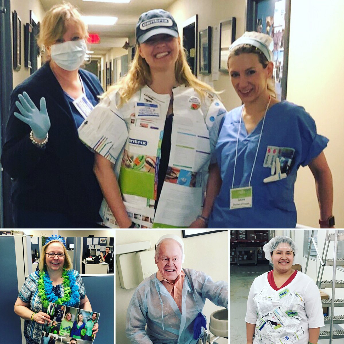 CentrixInc's tweet photo. Day 3 of Centrix Pride week = Wacky Wednesday. Employees dressed as dental “professionals”, Product Guides, and Dr. Dragan (pssst it’s really our VP of Sales & Marketing spoofing Dr. D). Way to go team!
💚💙💚💙
#centrixpride #supercentrix #centrixnofear #makingdentistryeasier https://t.co/HmGXI0FlQP