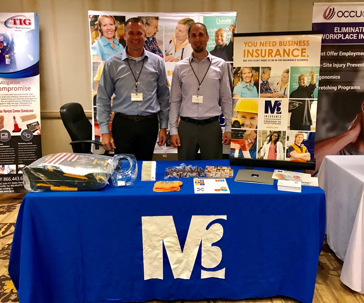 M3Insurance's tweet photo. M3’s Risk Management Sales Director, Chris Halverson, and Workers’ Compensation Claims Specialist, Eric Brown, are representing at the @WisCSI first Annual Meeting and Workers’ Compensation College this week in Lake Geneva. https://t.co/kRNkOF0Rb8 

#m3ins #FreedomToMoveForward https://t.co/X8NAEYEUoM