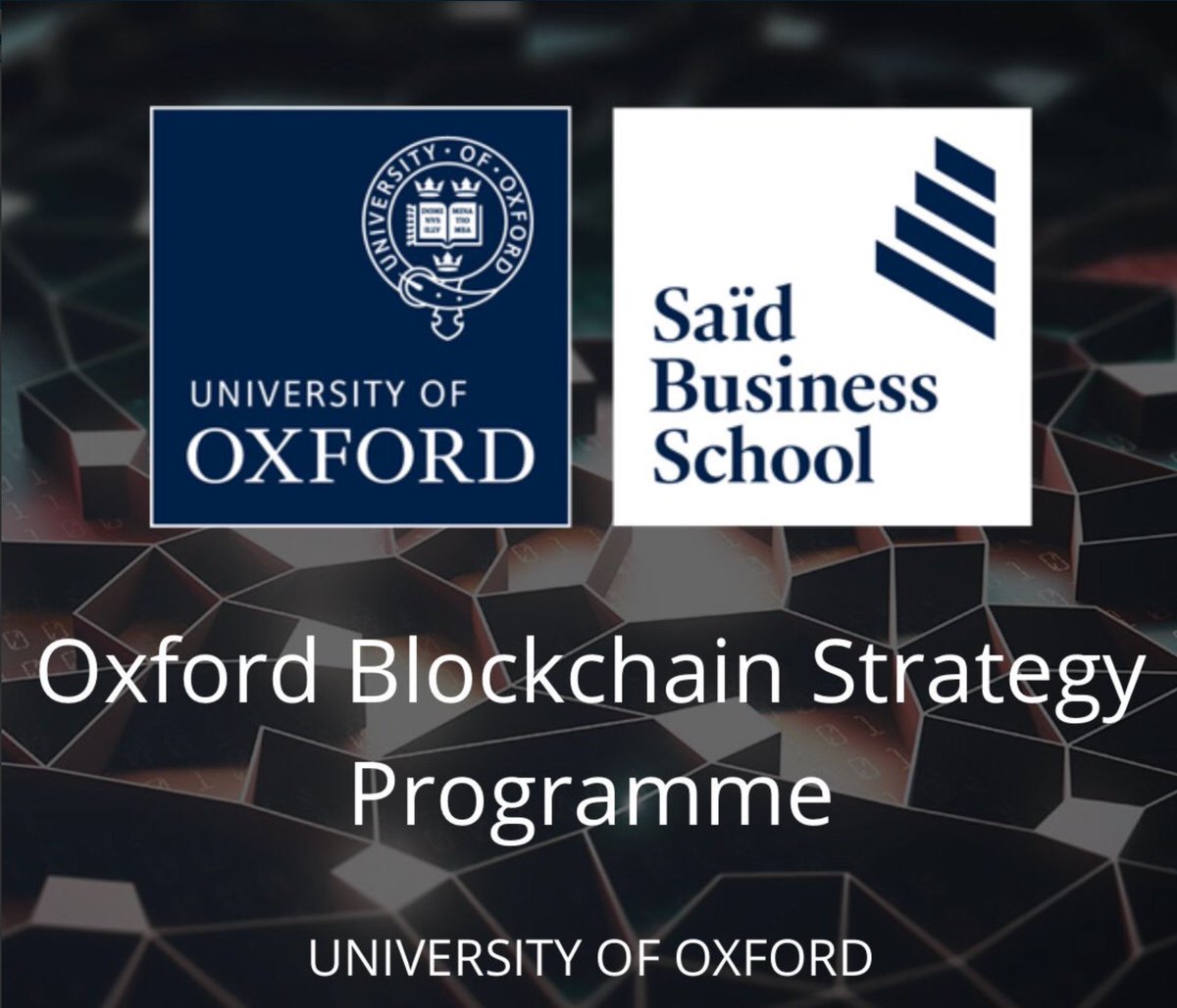 Crowd_Machine's tweet photo. Blockchain is the future! We're proud of our very own CEO, Craig Sproule, who contributed to the @OxfordSBS curriculum along with @jimmysong, @ethereumJoseph and others. Check out this amazing course, the Oxford Blockchain Strategy Programme! $CMCT https://t.co/SLJ9oi37T5