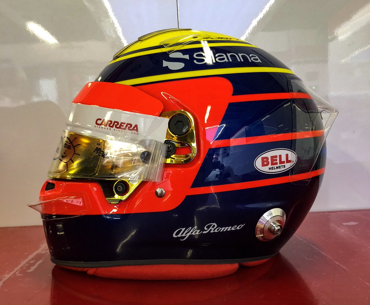 Charles Leclerc On Twitter Special Race Special Helmet I Will Be Using The Helmet Design Of My Father With An Added Tribute On The Top And In The Back Of Jules