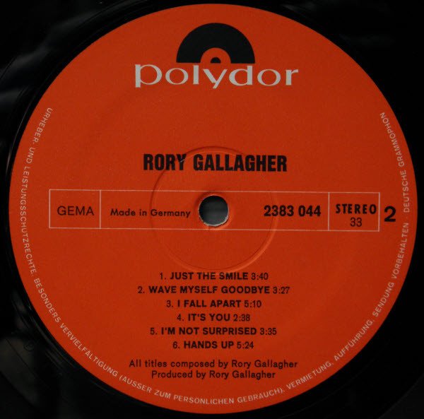 rorygallagher's tweet photo. Rory's debut solo album was released 47 years ago today. Cover photography by @TheRealMickRock What's your favourite track? https://t.co/Fen6nkk6by