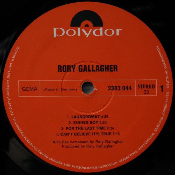 rorygallagher's tweet photo. Rory's debut solo album was released 47 years ago today. Cover photography by @TheRealMickRock What's your favourite track? https://t.co/Fen6nkk6by