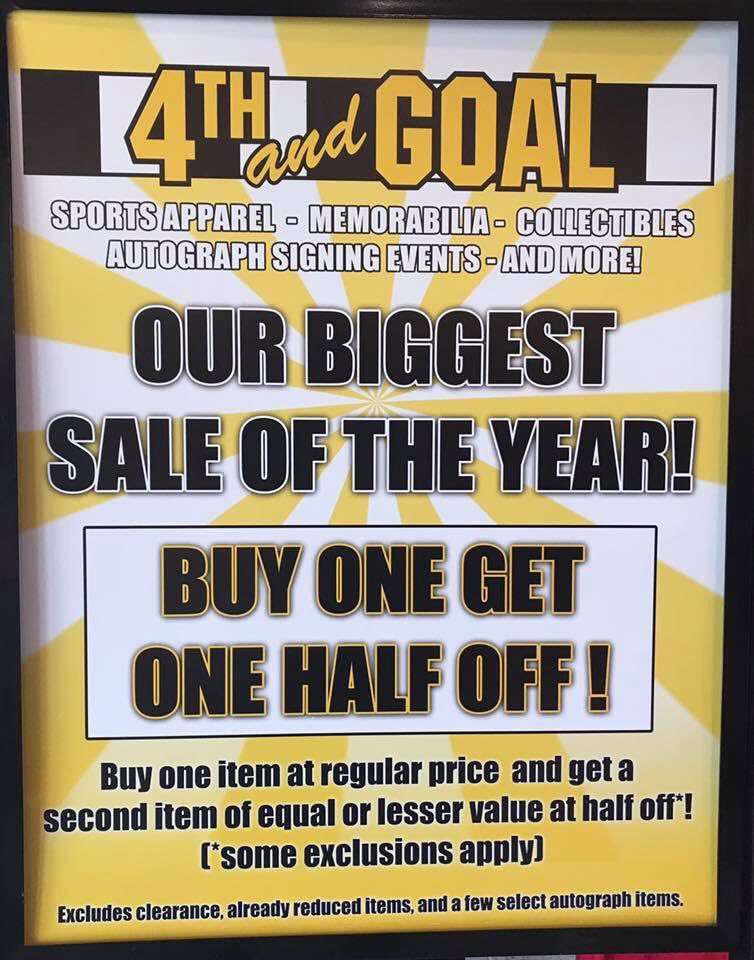It's our biggest sale of the year!! #sale #ClevelandCavaliers #ClevelandBrowns #pittsbughsteelers