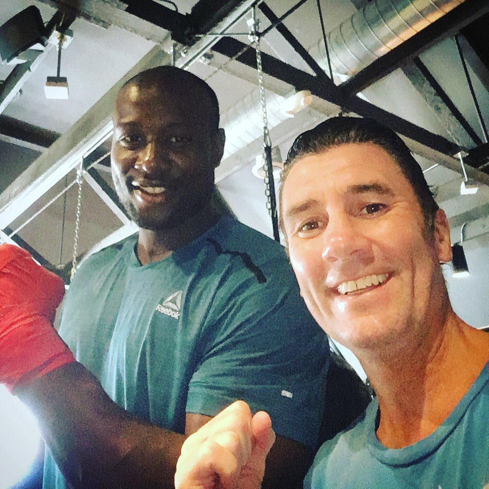 WayneMcCullough's tweet photo. Training camp has started with Jonnie Rice 🥊 We're currently building a team of champions! Who wants to join us? #pocketrocketboxing #princeranchboxing @GHannley https://t.co/M5eoVqr3J9