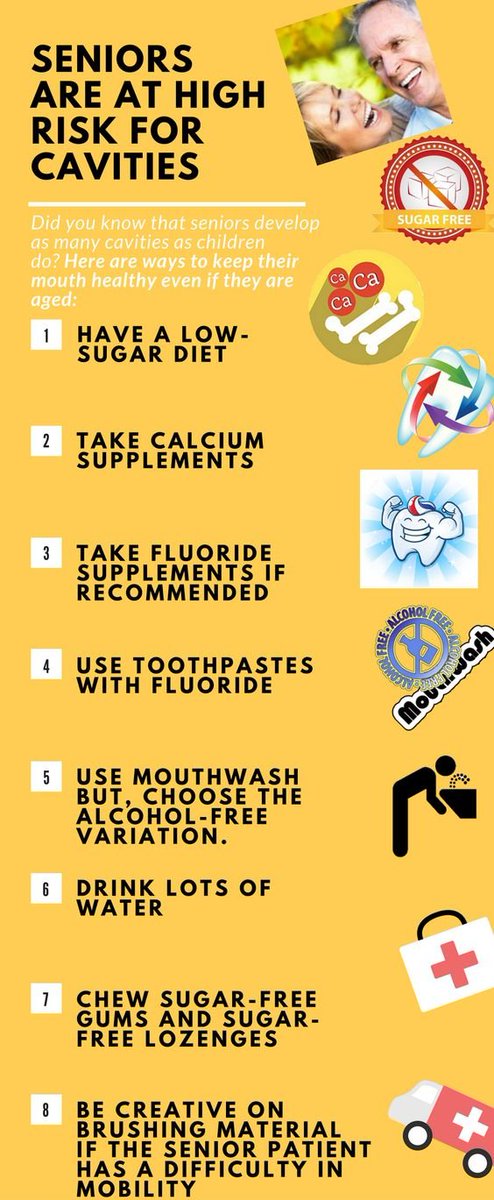 OberhandDDS's tweet photo. #Seniors can develop #cavities just as easily as children can, so don’t be afraid to ask your #dentist the best way to care for your #teeth as you get older. Here are some helpful tips! https://t.co/nnyCuRZHGT