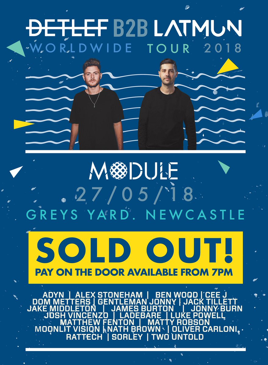 BlockParty_Ncl's tweet photo. This Sunday’s #BLOCparty At @concept10ncl #GreysYard w/ @DetlefMusic b2b @Latmun Is Now #SoldOut !! Those Who Didn’t Manage To Get a Ticket May Be Able To Pay On The Door After 7pm! Kicks Off 4pm til 4am! #ModuleNcl #Concept10 #latmun #detlef https://t.co/cppp7Btz83