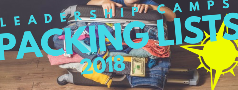 LeadershipCamps's tweet photo. 2018 Packing Lists - Now Available! https://t.co/rdhazX5KqS https://t.co/denWU9PI2t