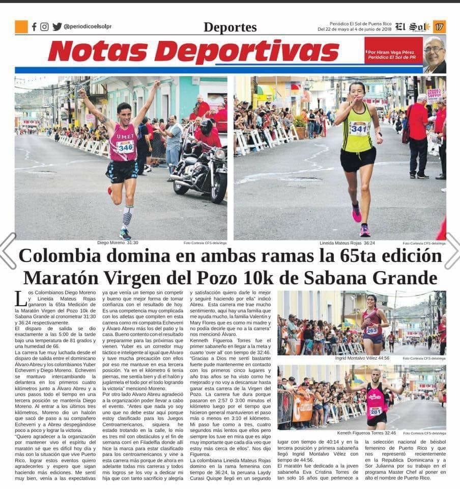 RunDiego's tweet photo. Gracias al @periodicoelsol por la nota #SabanaGrande @UMET_PR https://t.co/UMtr7OAynu