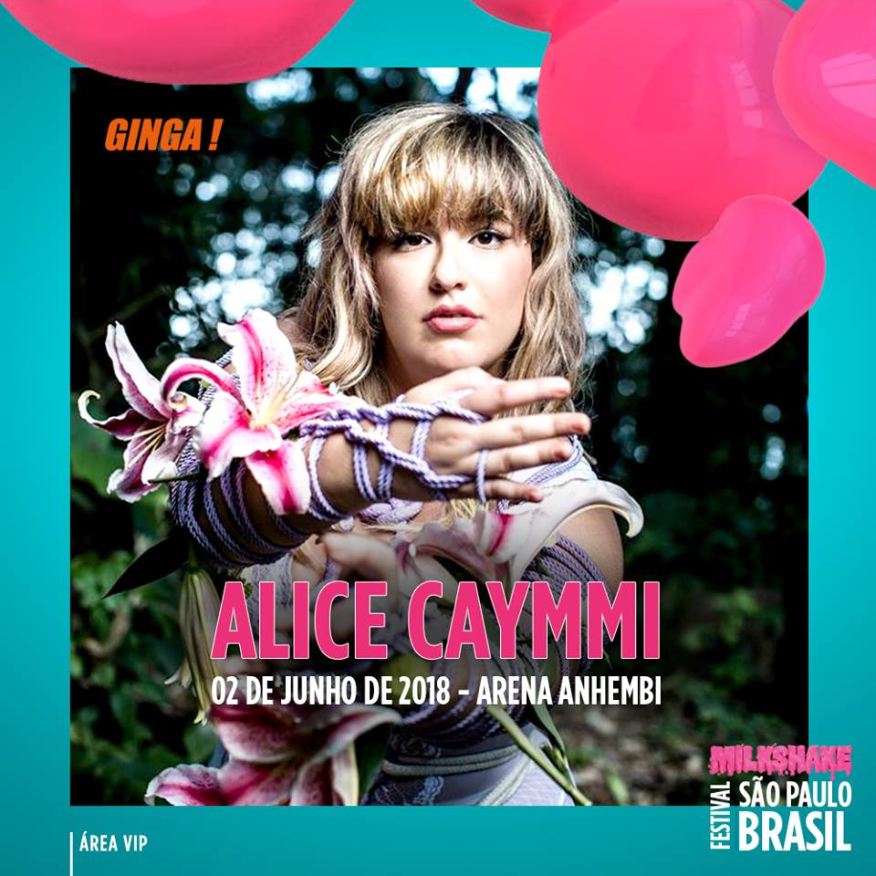 Alice Caymmi é um dos nomes de destaque da moderna música brasileira, com uma personalidade vocal marcante. A cantora se apresenta exclusivamente para quem estiver na Área VIP, que após as 5h se transforma na festa GINGA . 😉VEM: goo.gl/eAUMCH