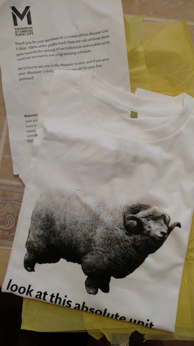 erichinmuseums's tweet photo. ABSOLUTELY CHUFFED TO RECEIVE MY @TheMERL #ABSOLUTEUNIT SHIRT IN THE MAIL TODAY!!!!!! ๐๐โจ๐๐๐๐๐ป๐ #casshmeatamuseum #newtouroutfit #howboudah #museumsarefuckingawesome https://t.co/pTIo4ub7hP