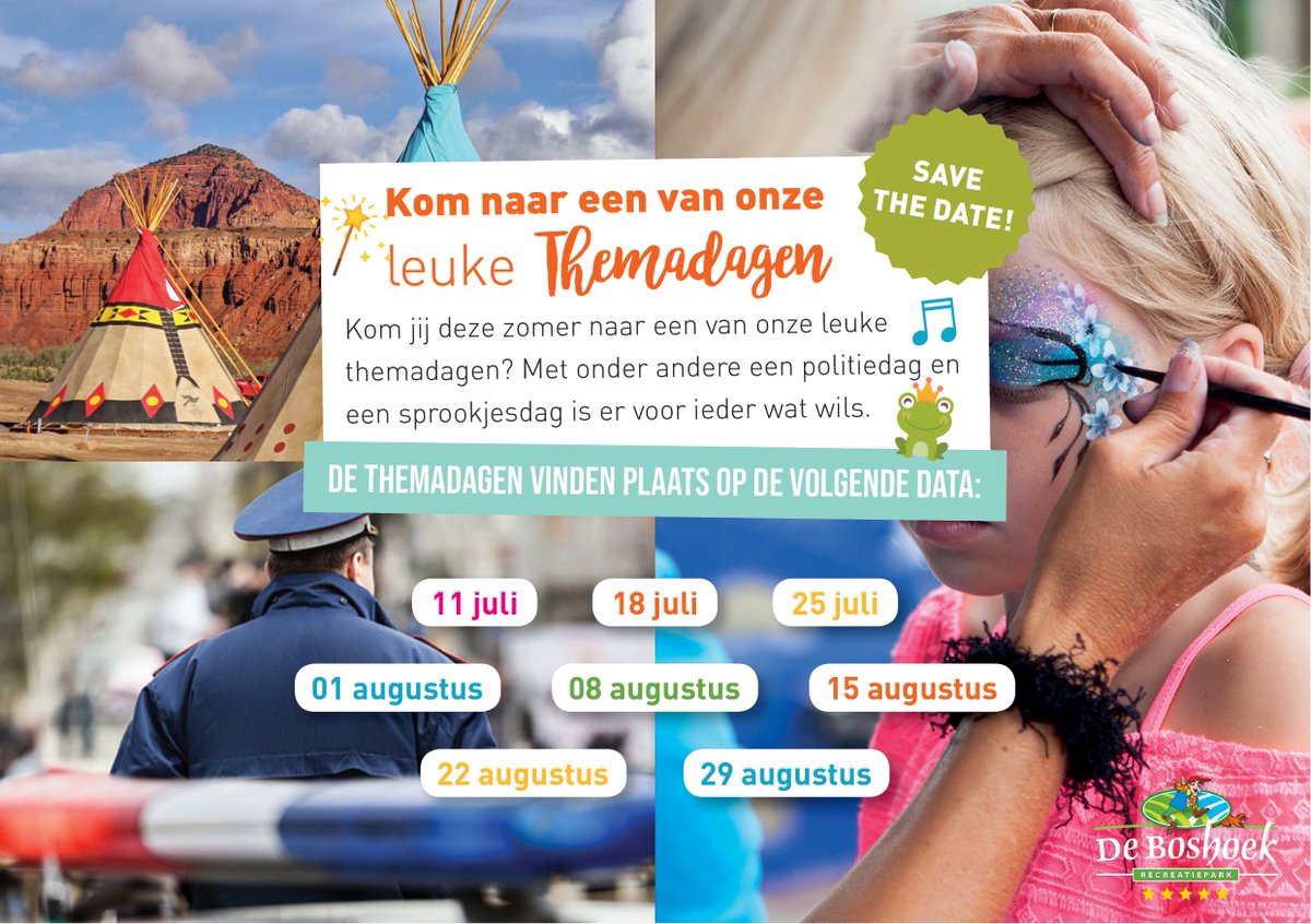 In de zomervakantie hebben wij weer leuke themadagen! bit.ly/Themadagen-zom…