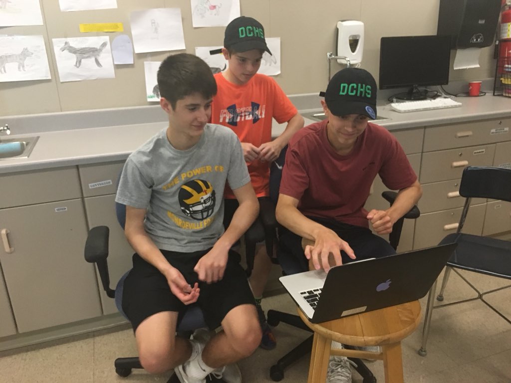 Kmscarpenter's tweet photo. We’re reflecting on the past school year; students give me some feedback &amp; advice to next year’s kiddos using @Flipgrid @KarrerMS #theDublinDifference https://t.co/k0C2nrd30W