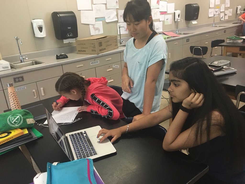 Kmscarpenter's tweet photo. We’re reflecting on the past school year; students give me some feedback &amp; advice to next year’s kiddos using @Flipgrid @KarrerMS #theDublinDifference https://t.co/k0C2nrd30W