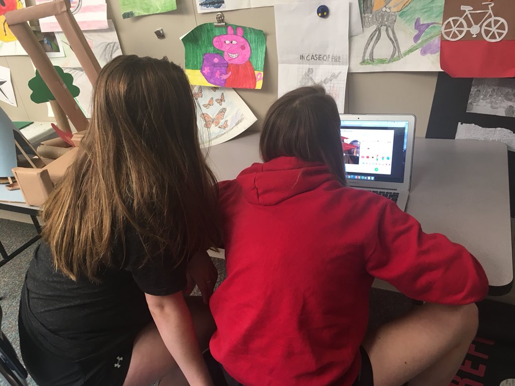 Kmscarpenter's tweet photo. We’re reflecting on the past school year; students give me some feedback &amp; advice to next year’s kiddos using @Flipgrid @KarrerMS #theDublinDifference https://t.co/k0C2nrd30W
