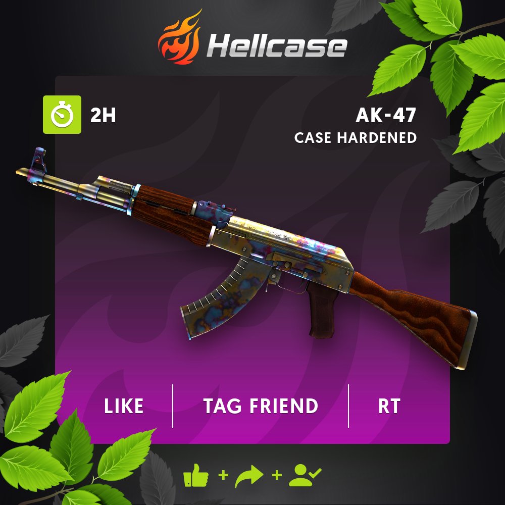 hellcasecup's tweet photo. 😈Hellcase CSGO Giveaway!
🔻Click https://t.co/Mxh3R5BGdT 
🔻Follow us + RT
🔻Tag your friend
💰The prize is AK-47 Case Hardened!
⏳A winner in 2h! https://t.co/J8hCeV1ln9