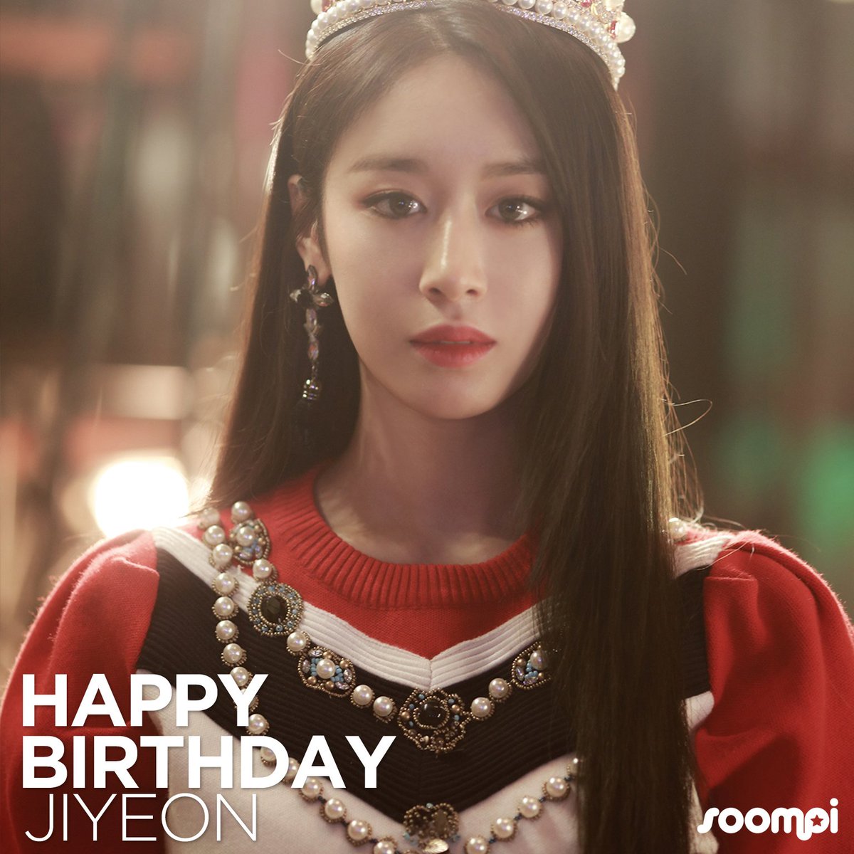 soompi's tweet photo. Happy Birthday to #T_ARA's Jiyeon! #HappyJiyeonDay! 🎉 Catch up with her: https://t.co/KT3wrj3jkq https://t.co/NKLFC1PQZn