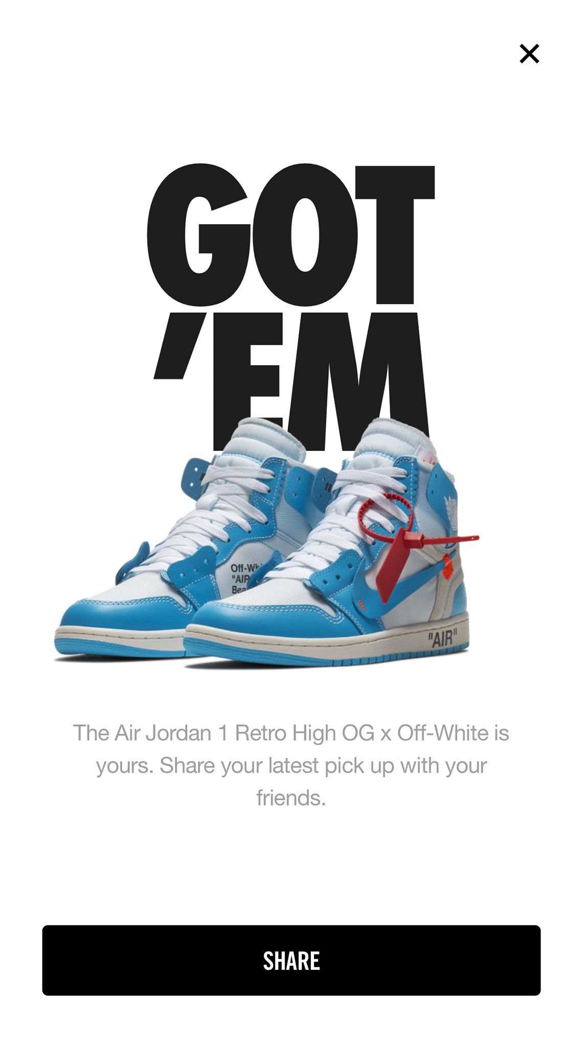 Got em nike off white best sale