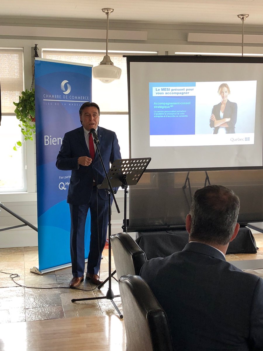 stephanbillette's tweet photo. Merci à la Chambre de commerce des Îles-de-la-Madeleine pour l’invitation à ce dîner conférence sur l’entrepreneuriat, le dév. économique régional et le Portail Entreprises Québec. #regions #assnat #polqc #plq https://t.co/gmdba7zRyn